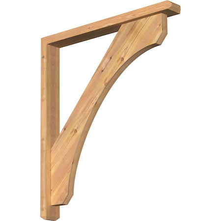 Legacy Craftsman Smooth Bracket W/ Offset Brace, Western Red Cedar, 3 1/2W X 30D X 34H